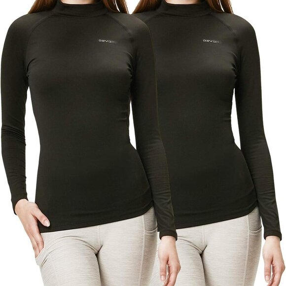 Sleek Microfleece 2-Pack X-Large Turtle Neck Long Sleeves - Easy Care & Cozy